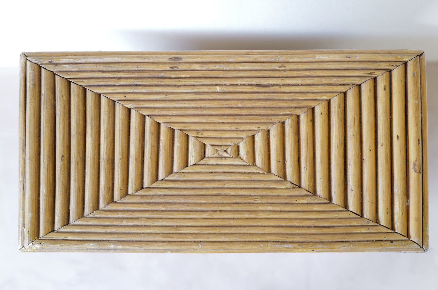 Rattan and bamboo display shelf 1970s ②