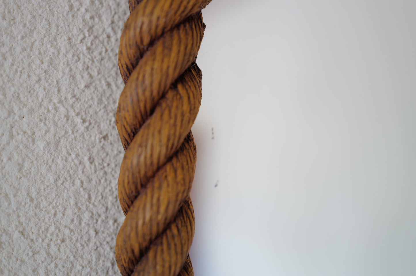 1960s Vintage rope - look wall mirror