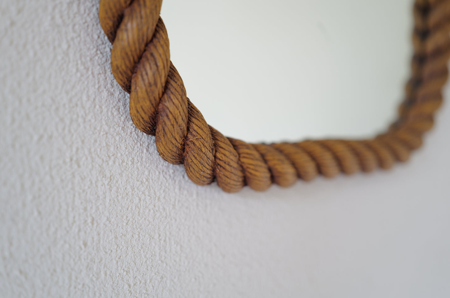 1960s Vintage rope - look wall mirror