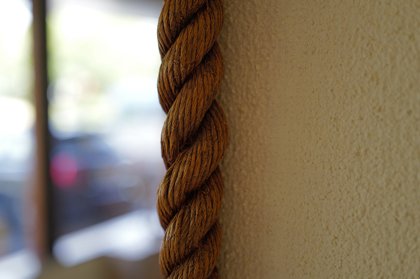 1960s Vintage rope - look wall mirror