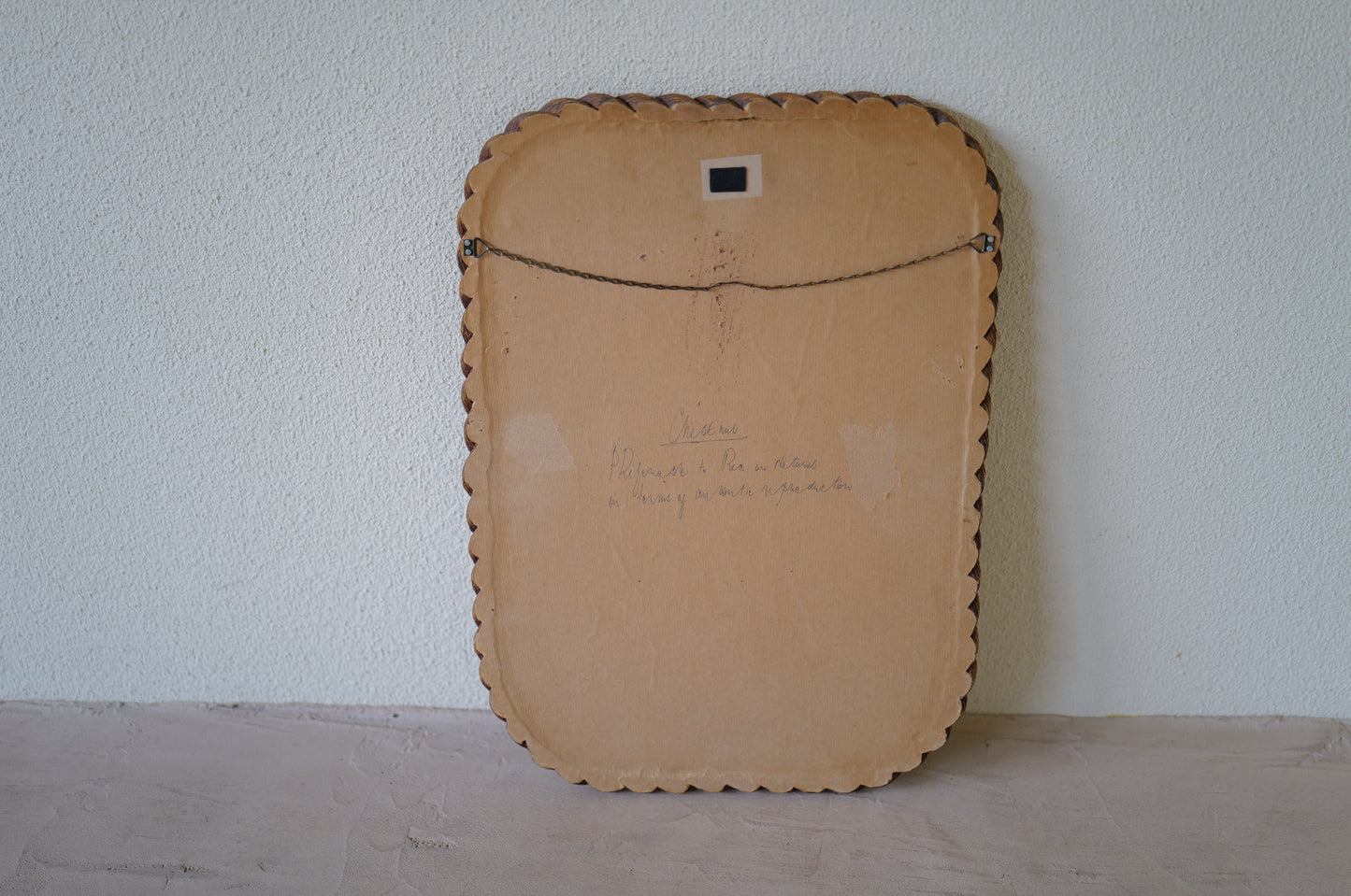 1960s Vintage rope - look wall mirror