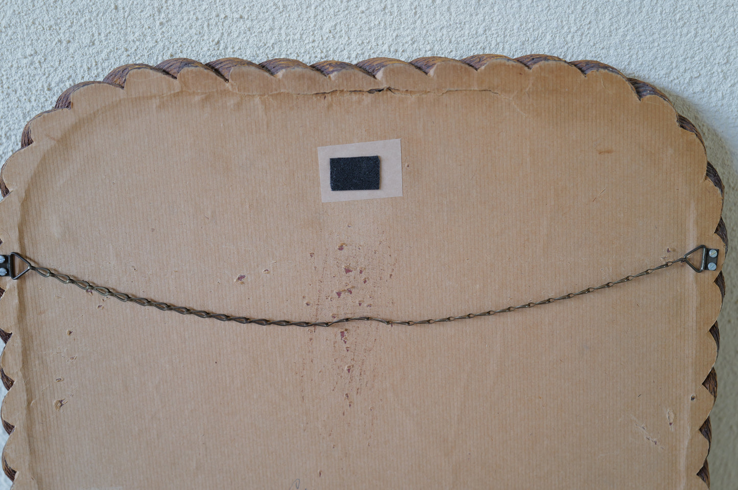 1960s Vintage rope - look wall mirror