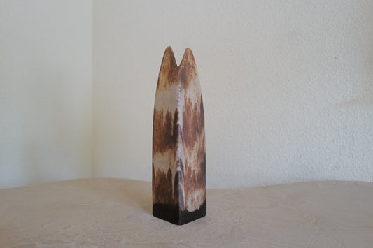 1970s Mid Century ceramic vase brown tones