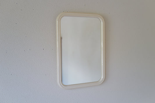 Vintage 1970s space age wall mirror