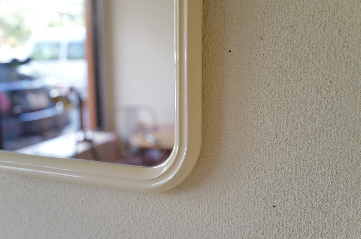 Vintage 1970s space age wall mirror