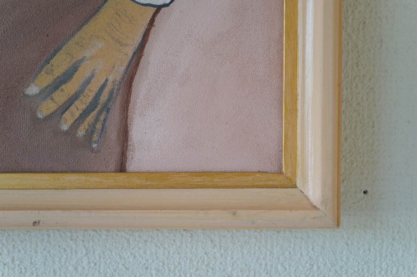 Vintage painting 「Man wearing a polo shirt」in France