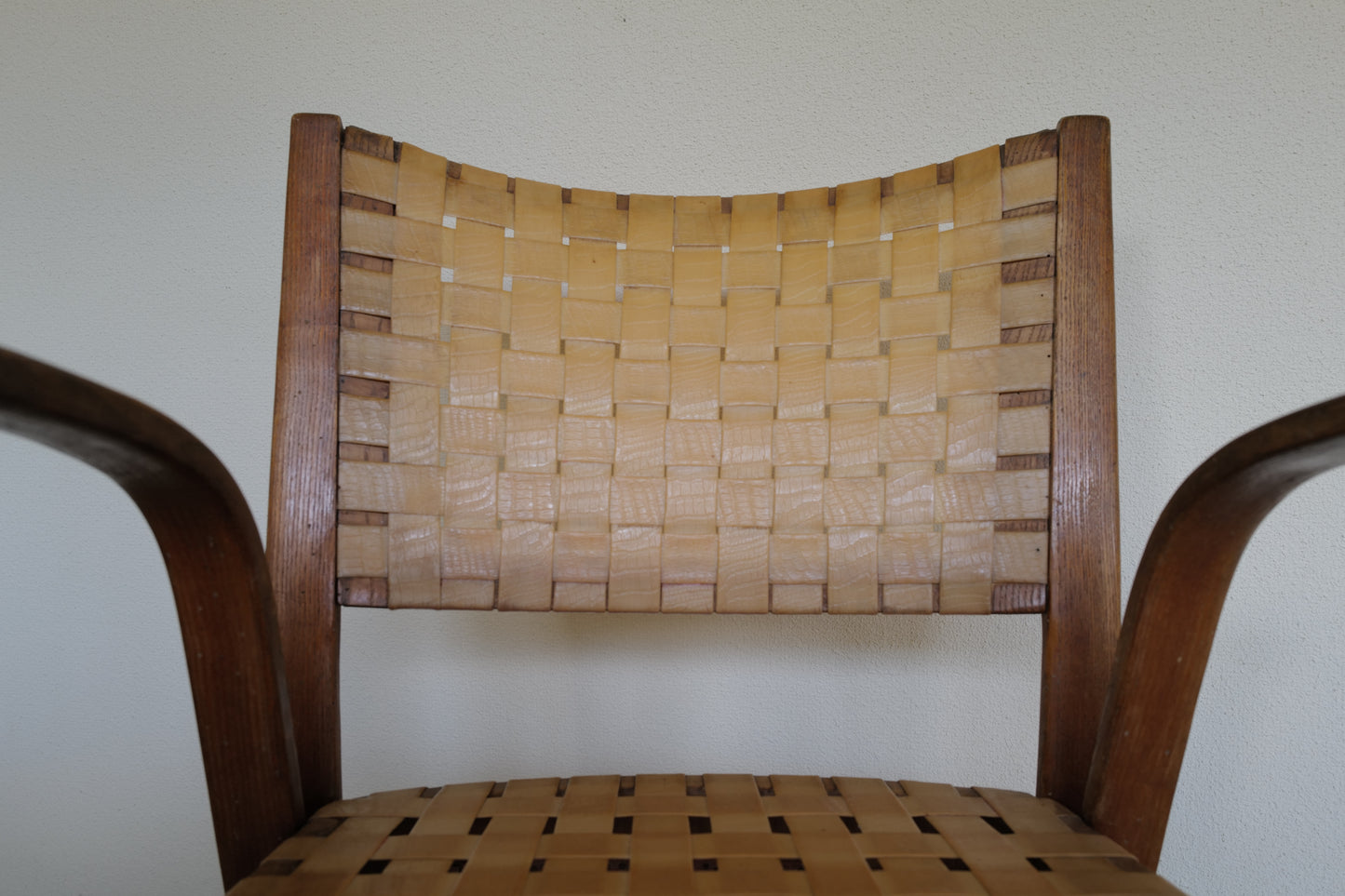 Bow wood armchair by Hugues Steiner 1950s