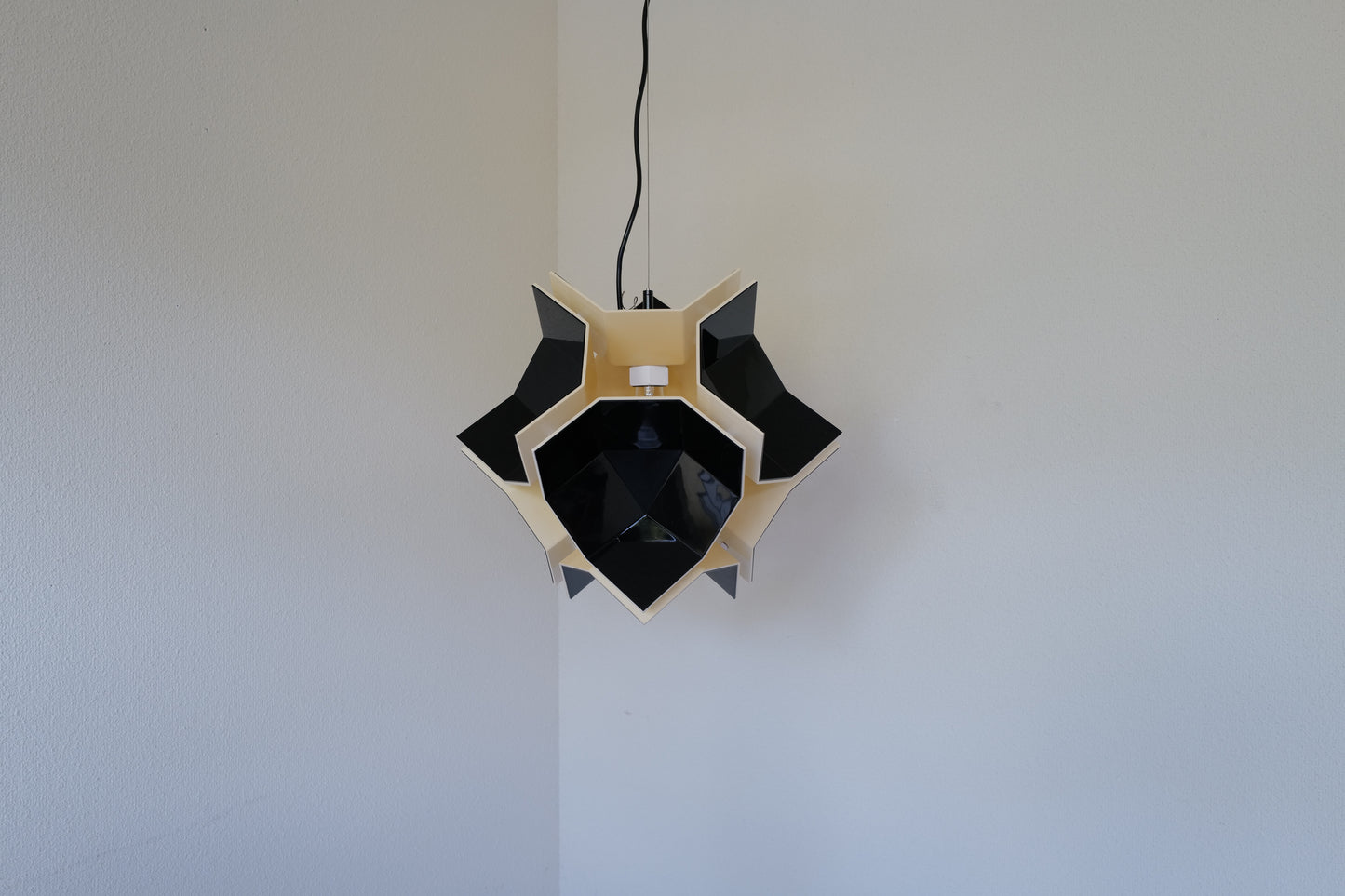 1970s Space age pendent lamp by Christophe de Ryck Belgium