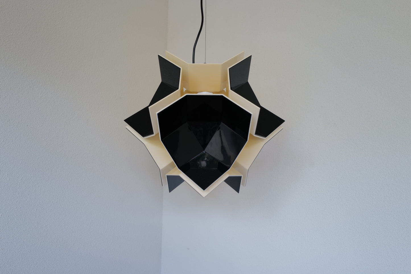 1970s Space age pendent lamp by Christophe de Ryck Belgium