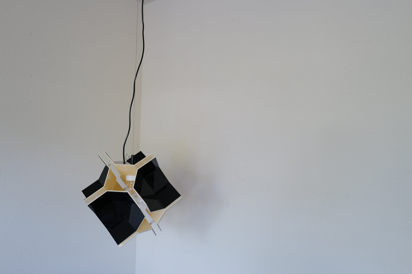 1970s Space age pendent lamp by Christophe de Ryck Belgium