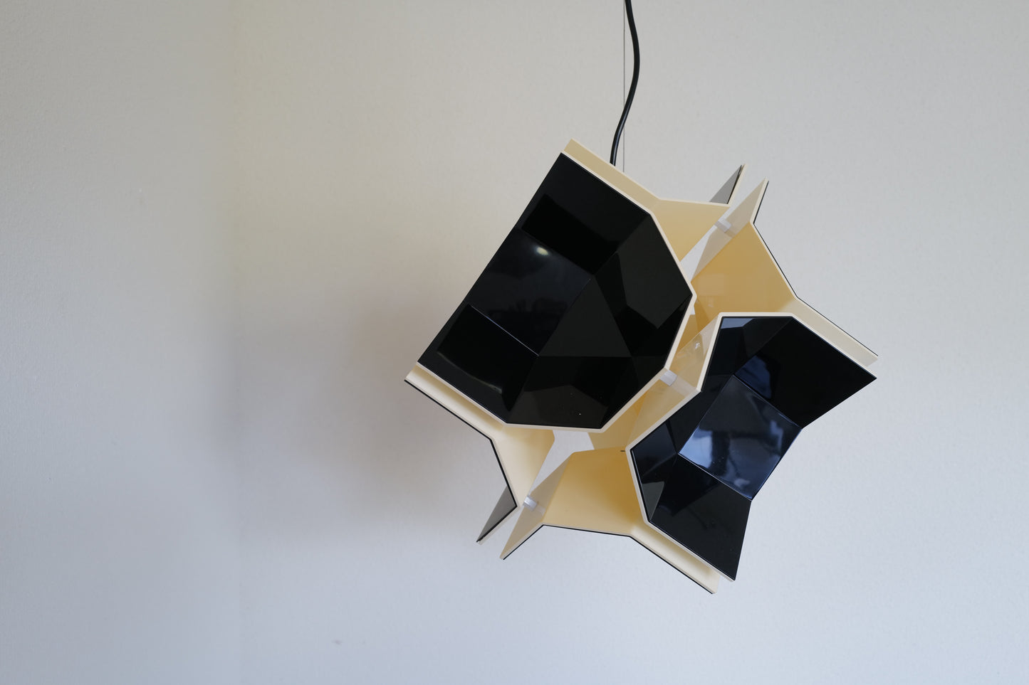 1970s Space age pendent lamp by Christophe de Ryck Belgium