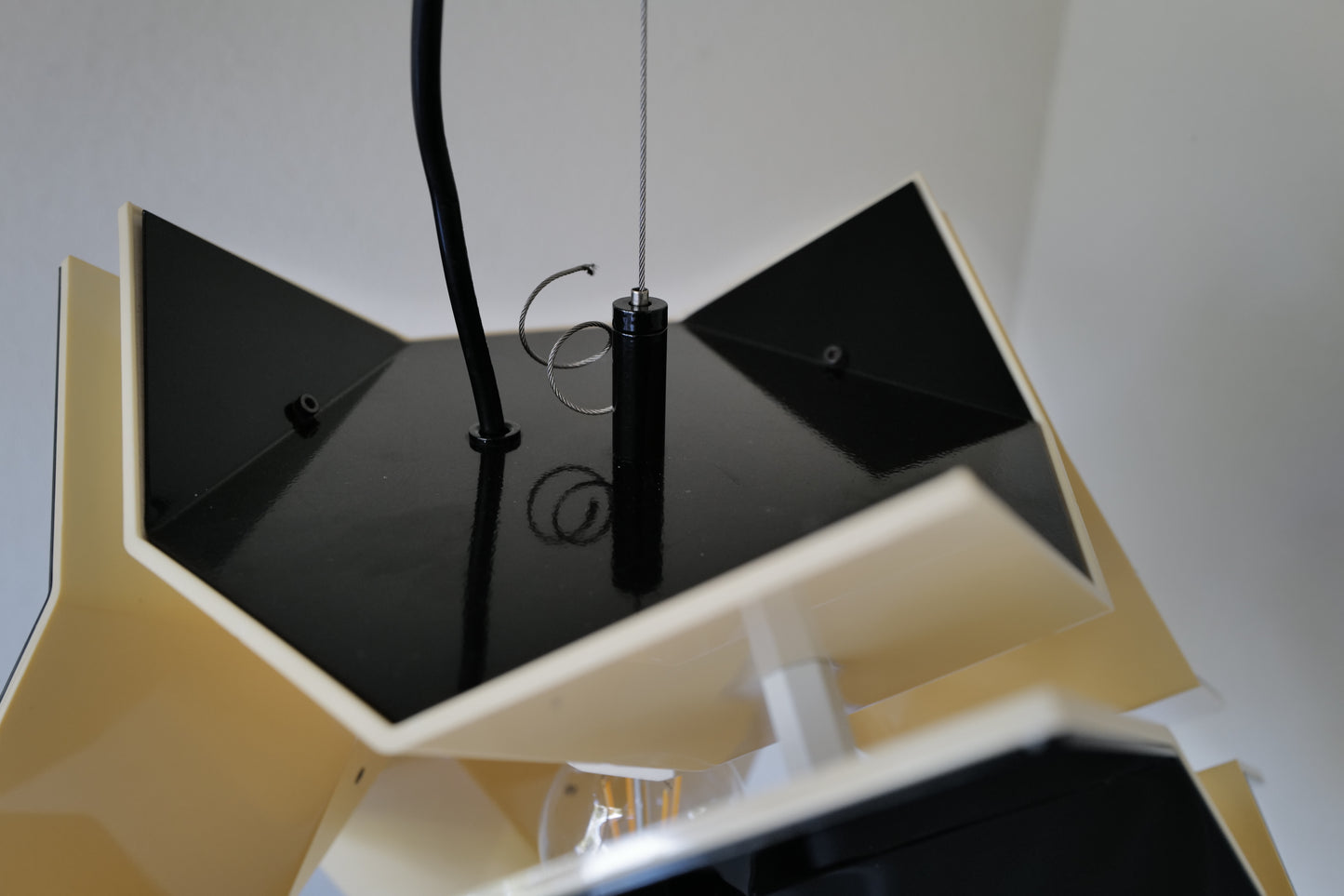 1970s Space age pendent lamp by Christophe de Ryck Belgium
