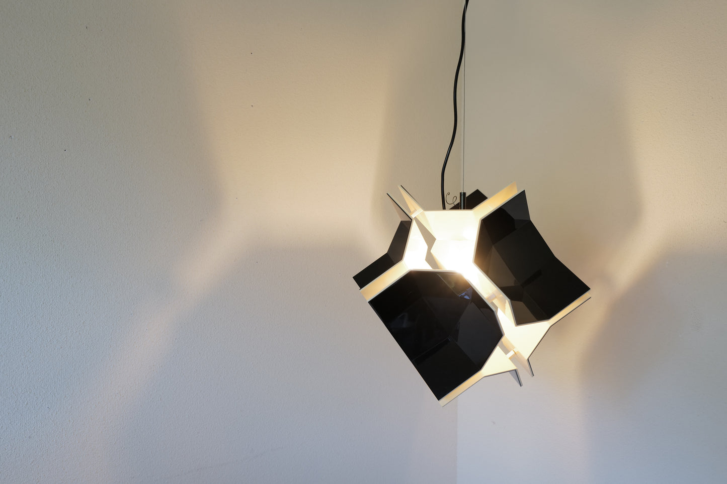 1970s Space age pendent lamp by Christophe de Ryck Belgium
