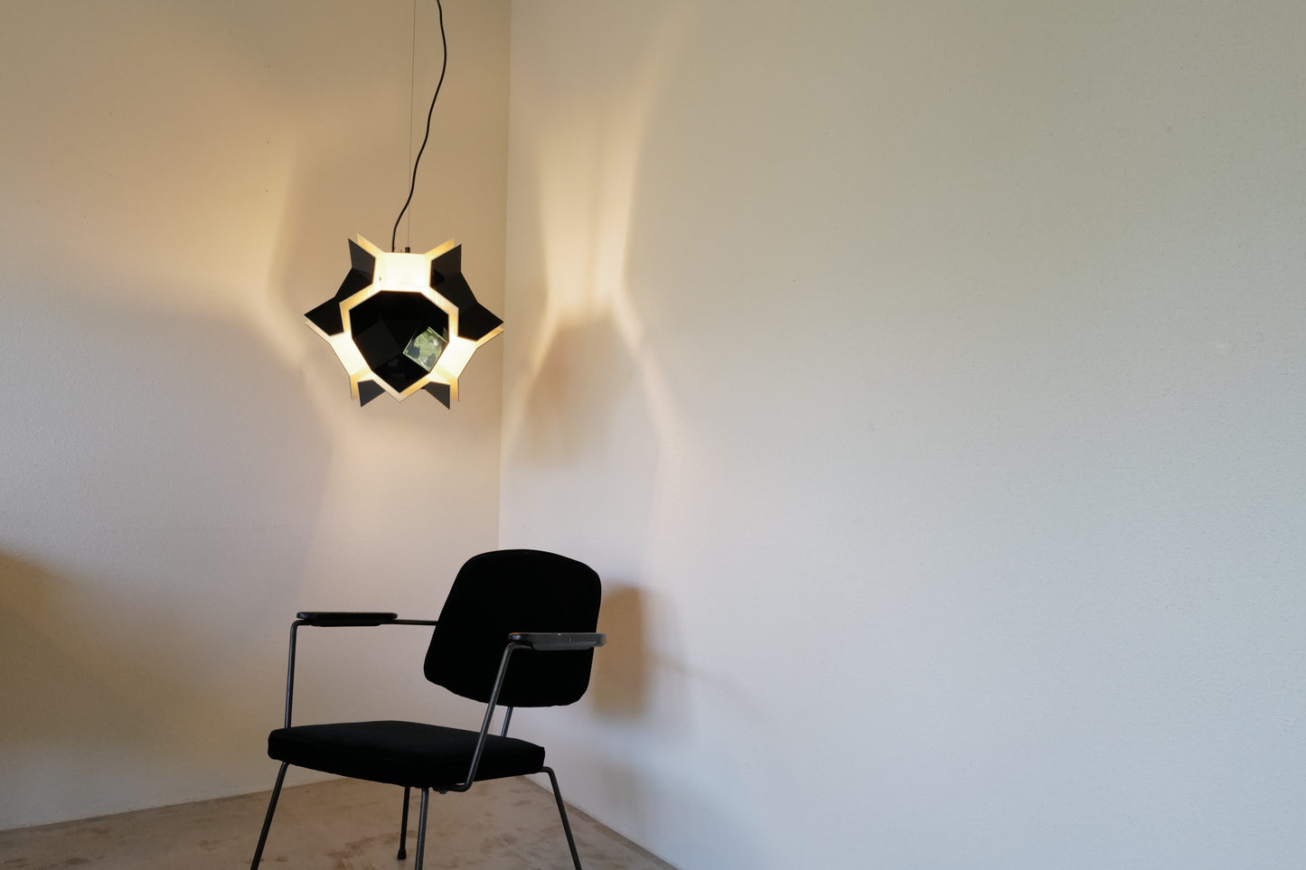 1970s Space age pendent lamp by Christophe de Ryck Belgium
