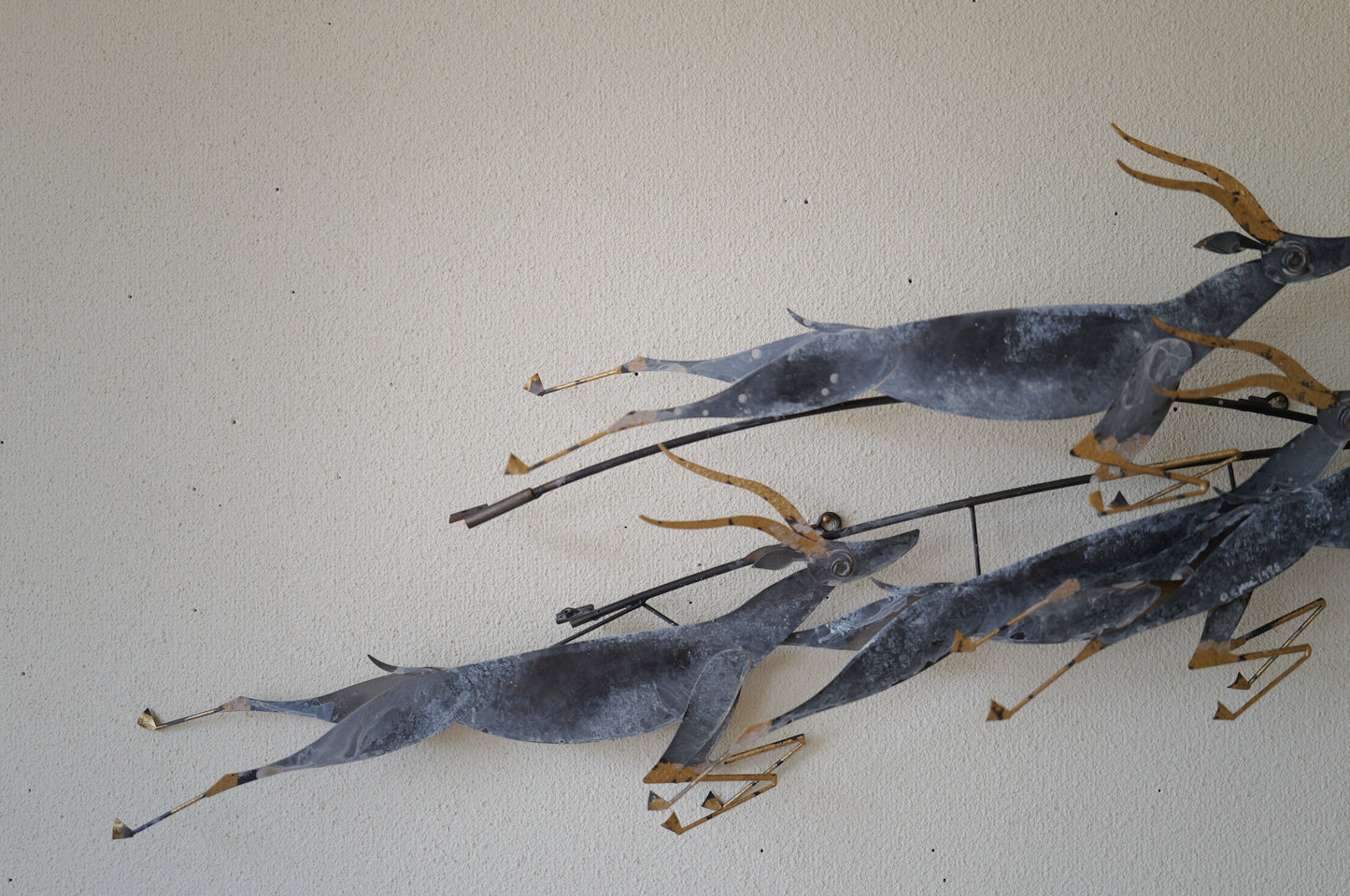 Curtis Jere . <gazelle> wall sculpture. 1995
