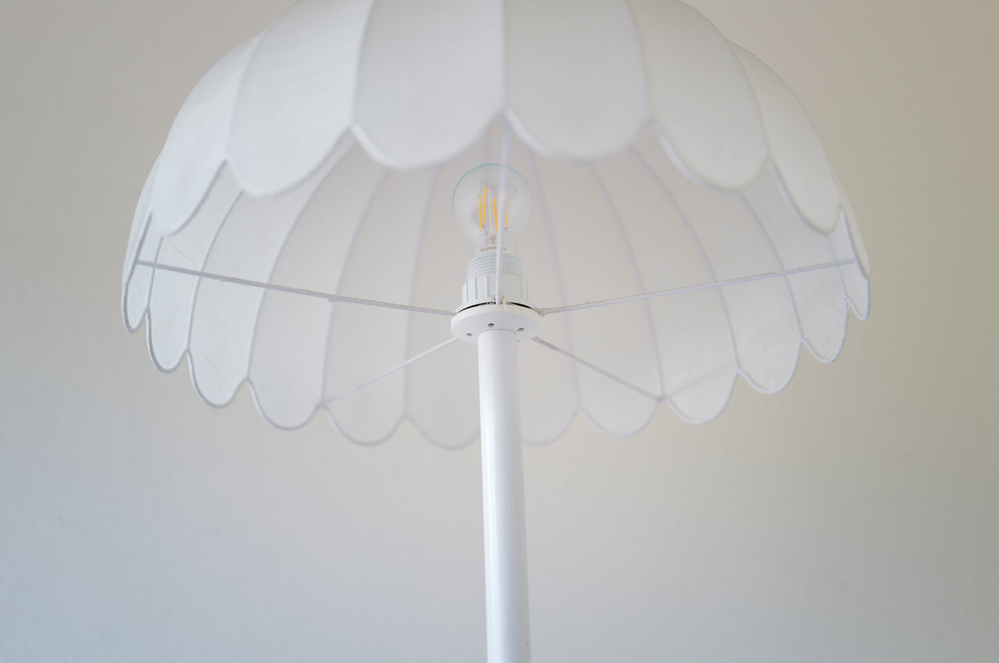 1970s cocoon floor or pendant lamp by Linus Bopp