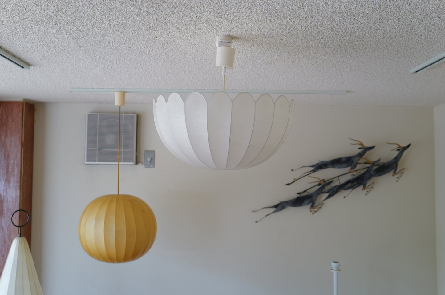 1970s cocoon floor or pendant lamp by Linus Bopp