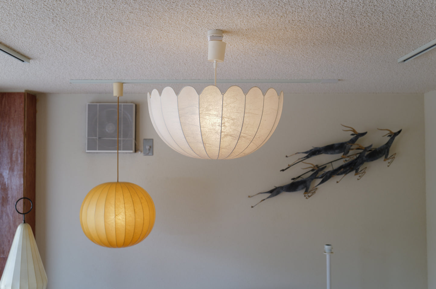 1970s cocoon floor or pendant lamp by Linus Bopp