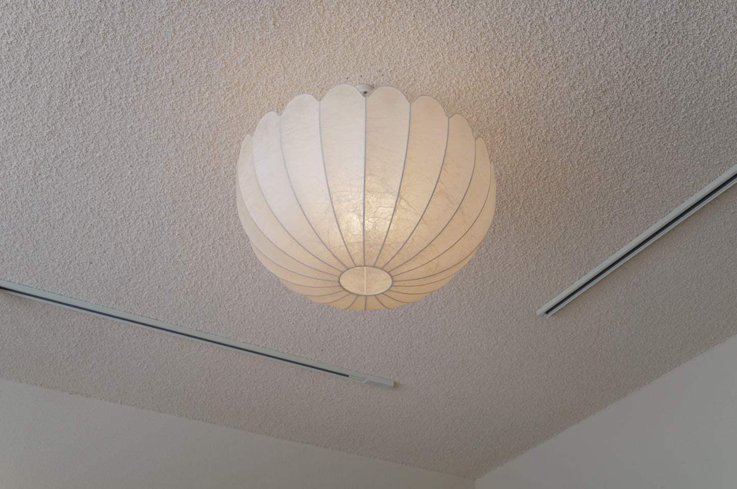1970s cocoon floor or pendant lamp by Linus Bopp