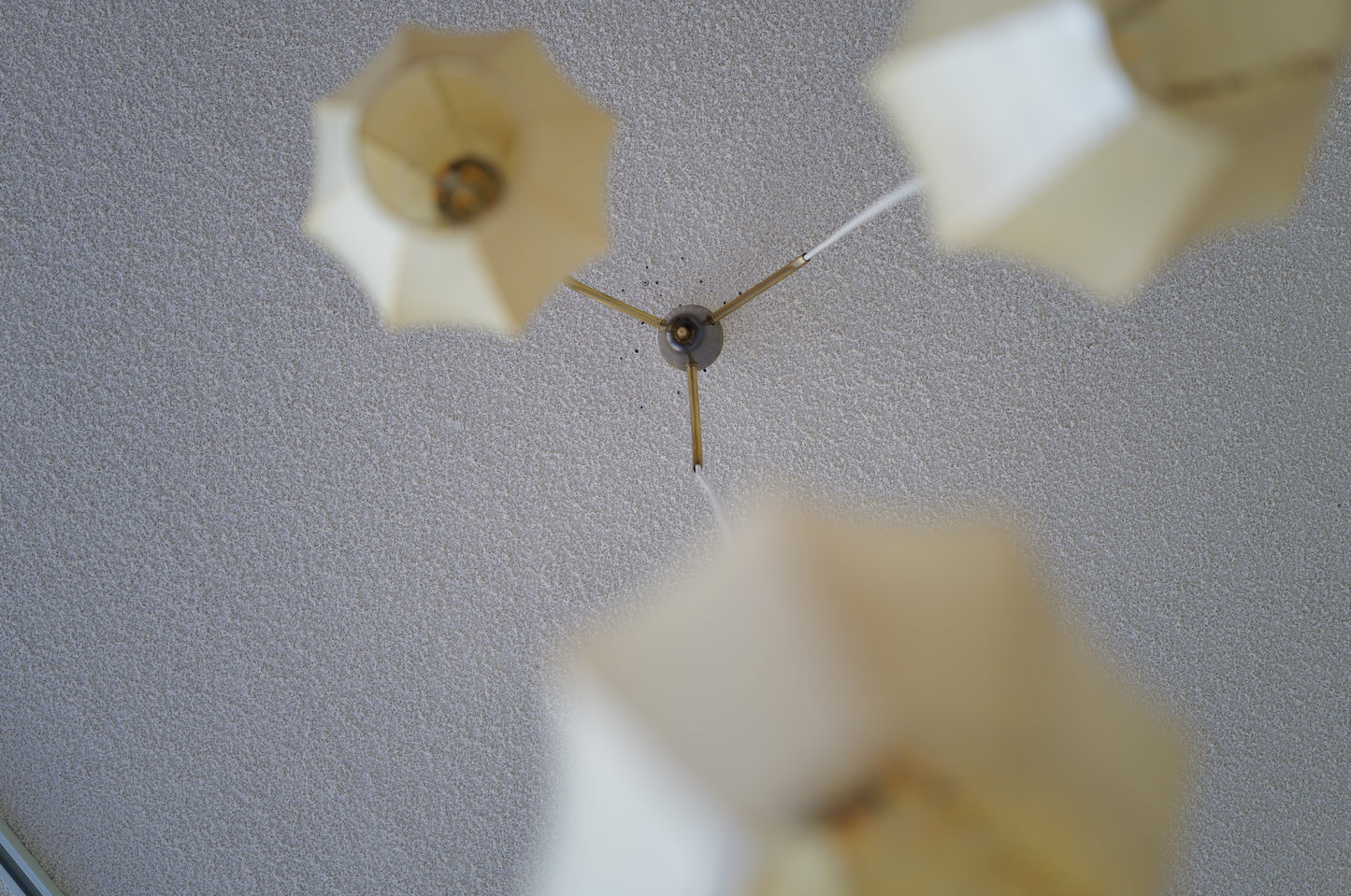 1960s Cocoon cascade ceiling lamp with 3 shades