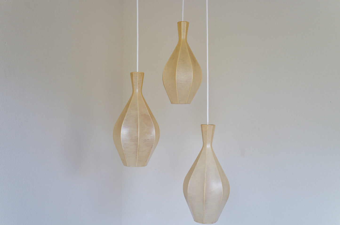1960s Cocoon cascade ceiling lamp with 3 shades