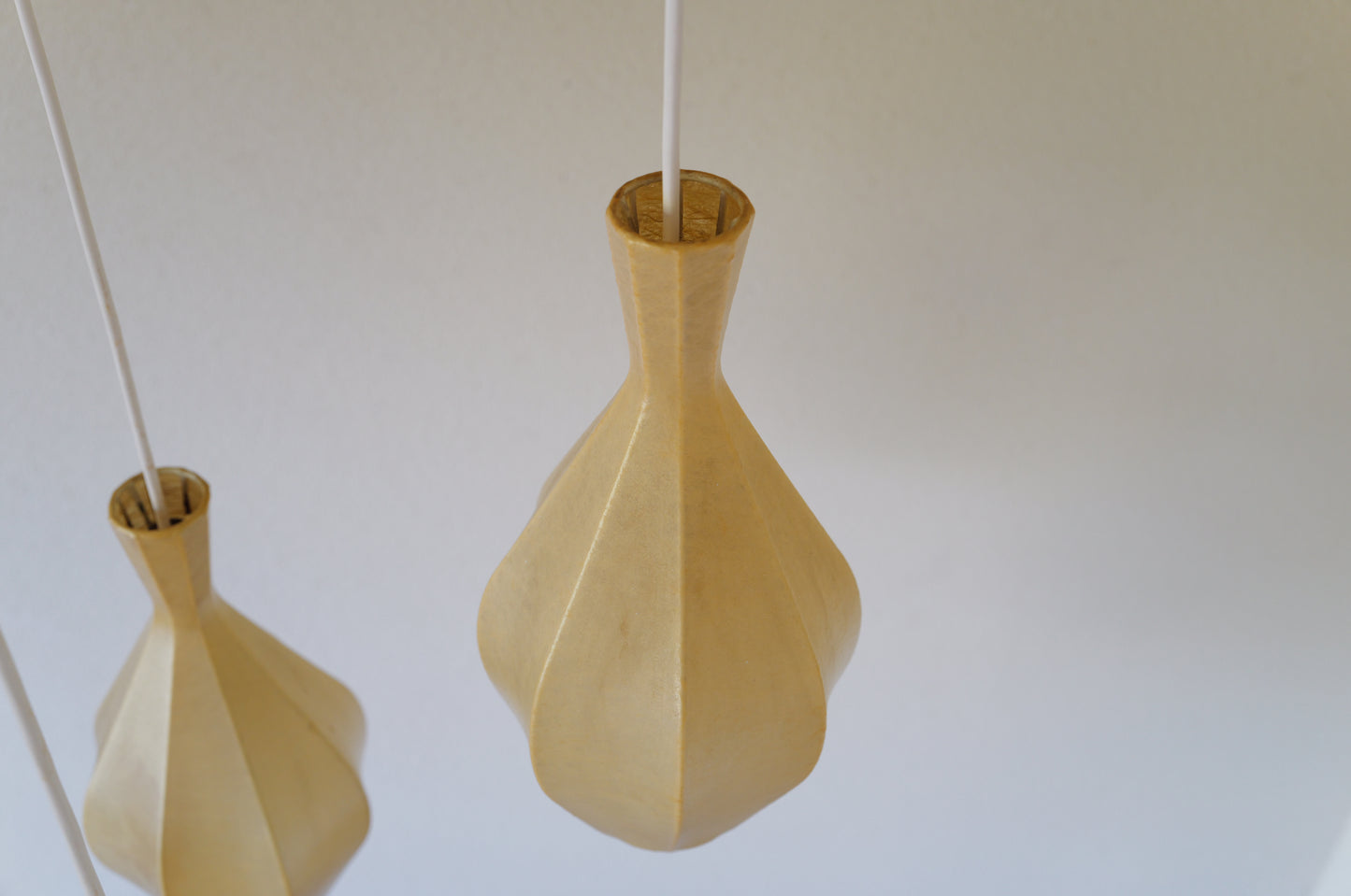 1960s Cocoon cascade ceiling lamp with 3 shades