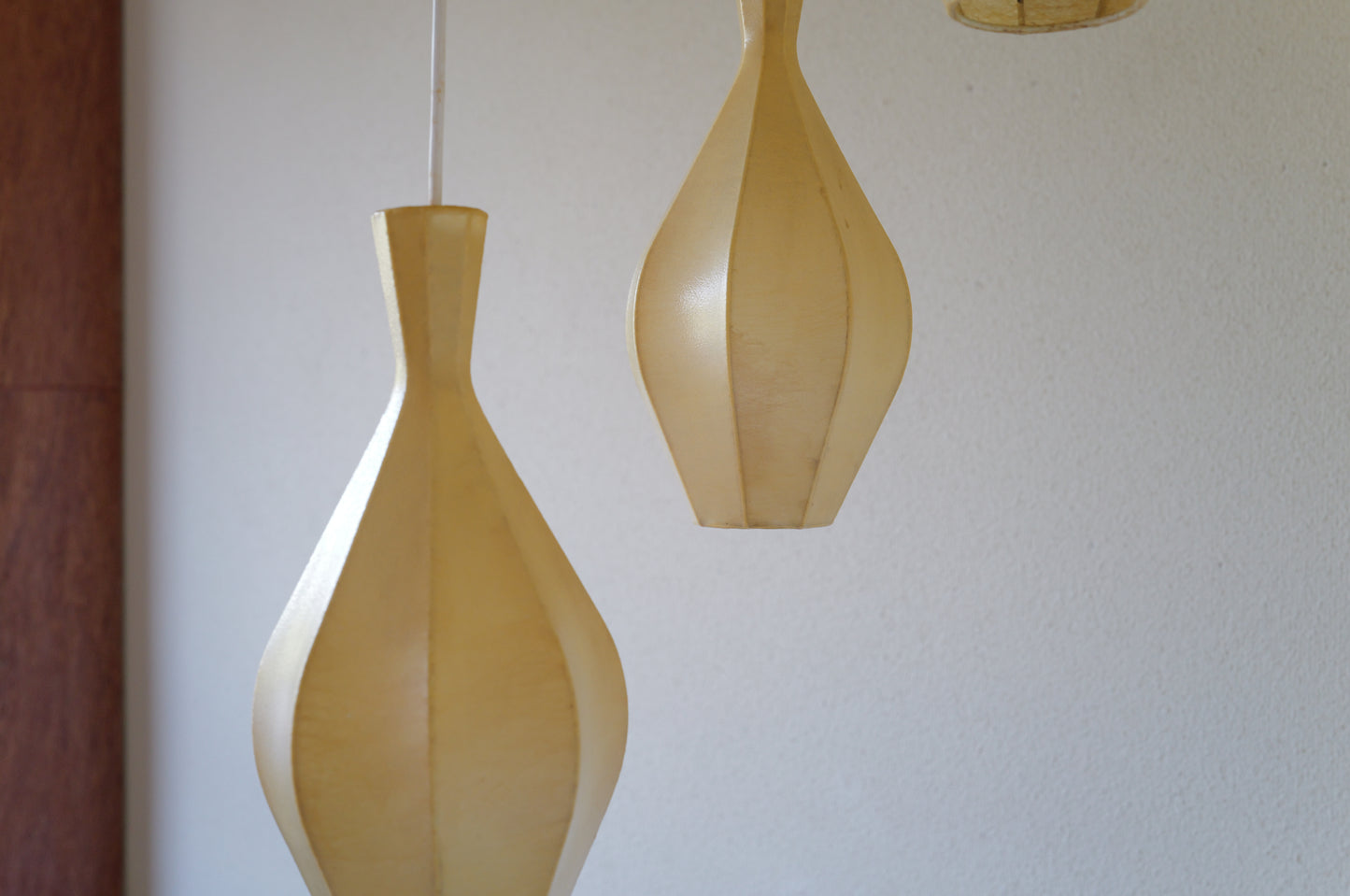 1960s Cocoon cascade ceiling lamp with 3 shades