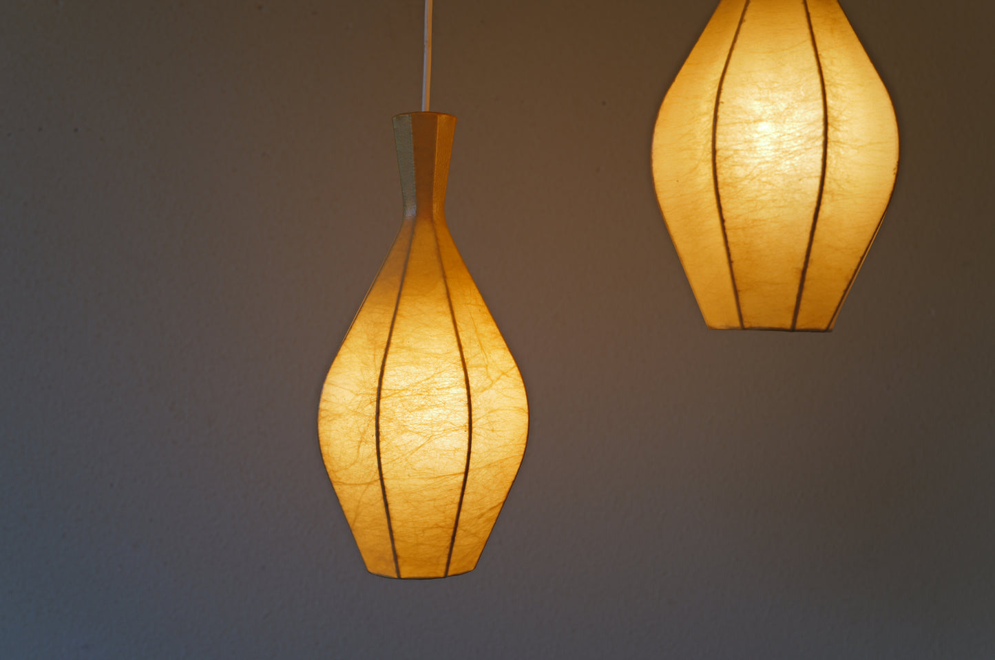 1960s Cocoon cascade ceiling lamp with 3 shades