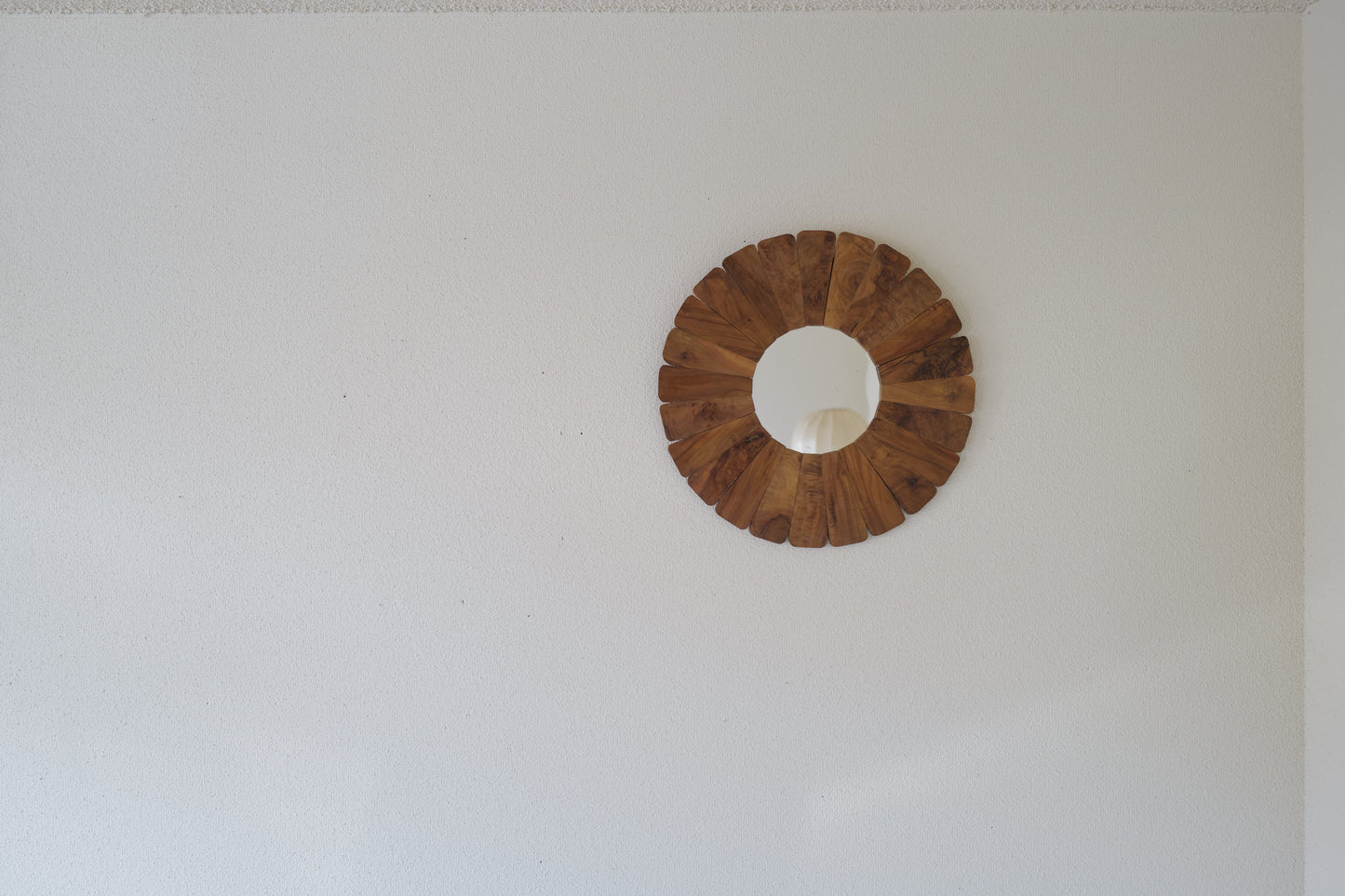 Sun wall mirror ,wooden 1960s France