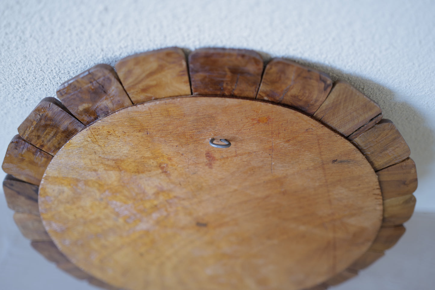 Sun wall mirror ,wooden 1960s France