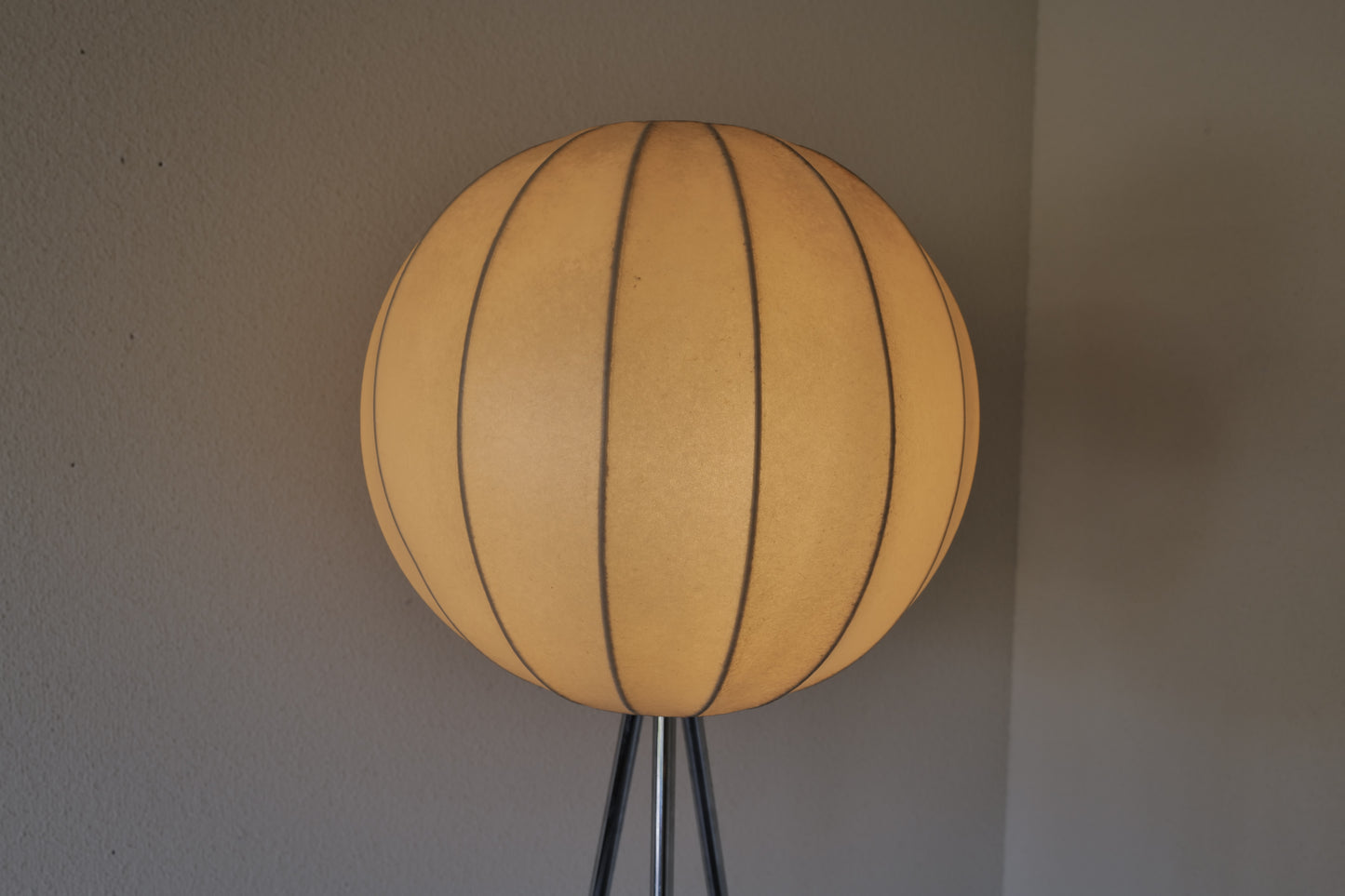 Cocoon floor lamp &  pendant lamp 1960s