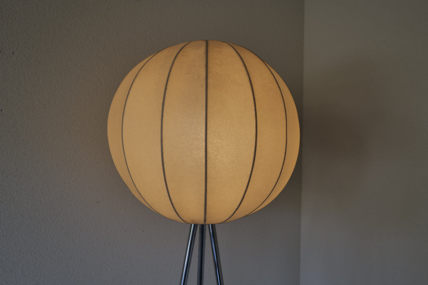Cocoon floor lamp &  pendant lamp 1960s