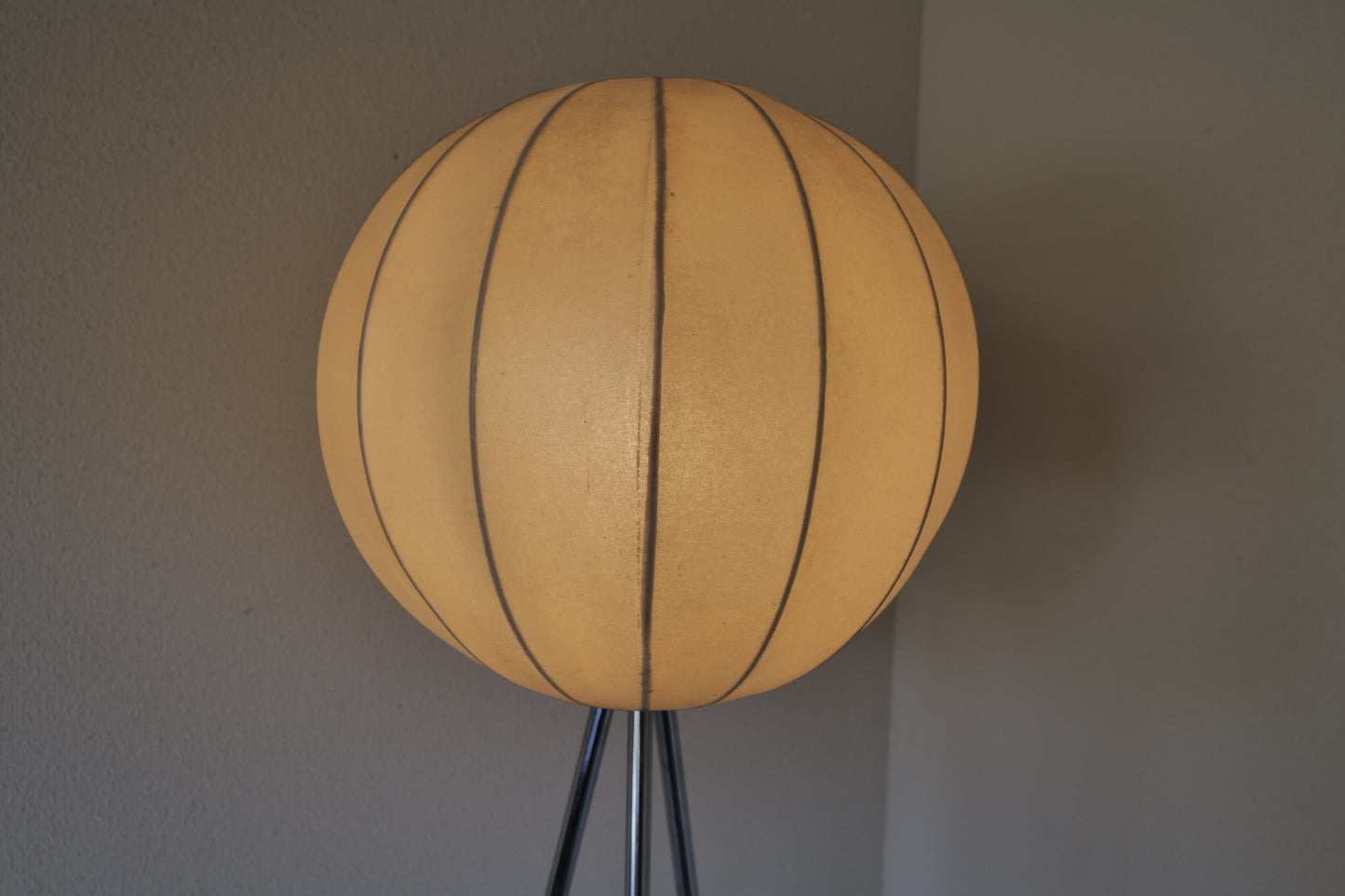 Cocoon floor lamp &  pendant lamp 1960s