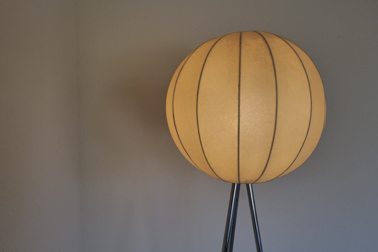 Cocoon floor lamp &  pendant lamp 1960s