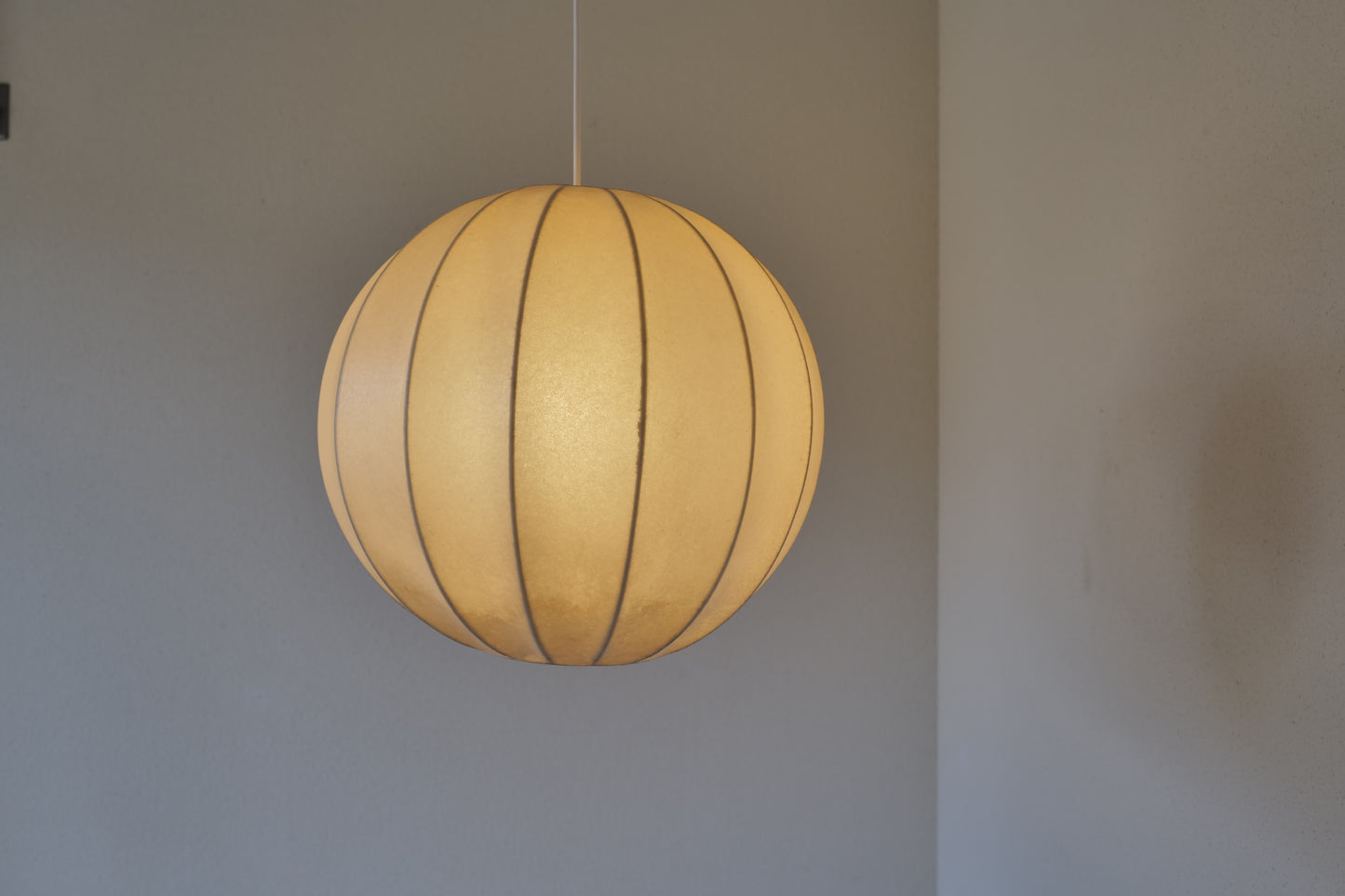 Cocoon floor lamp &  pendant lamp 1960s