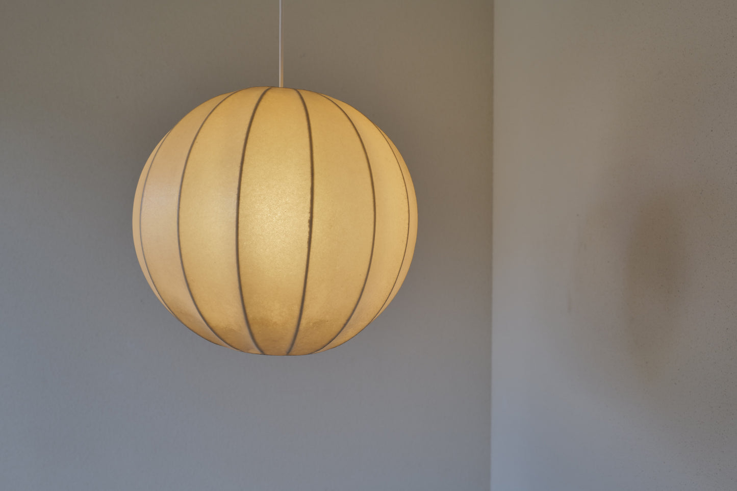 Cocoon floor lamp &  pendant lamp 1960s