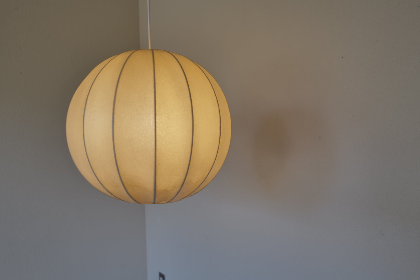 Cocoon floor lamp &  pendant lamp 1960s