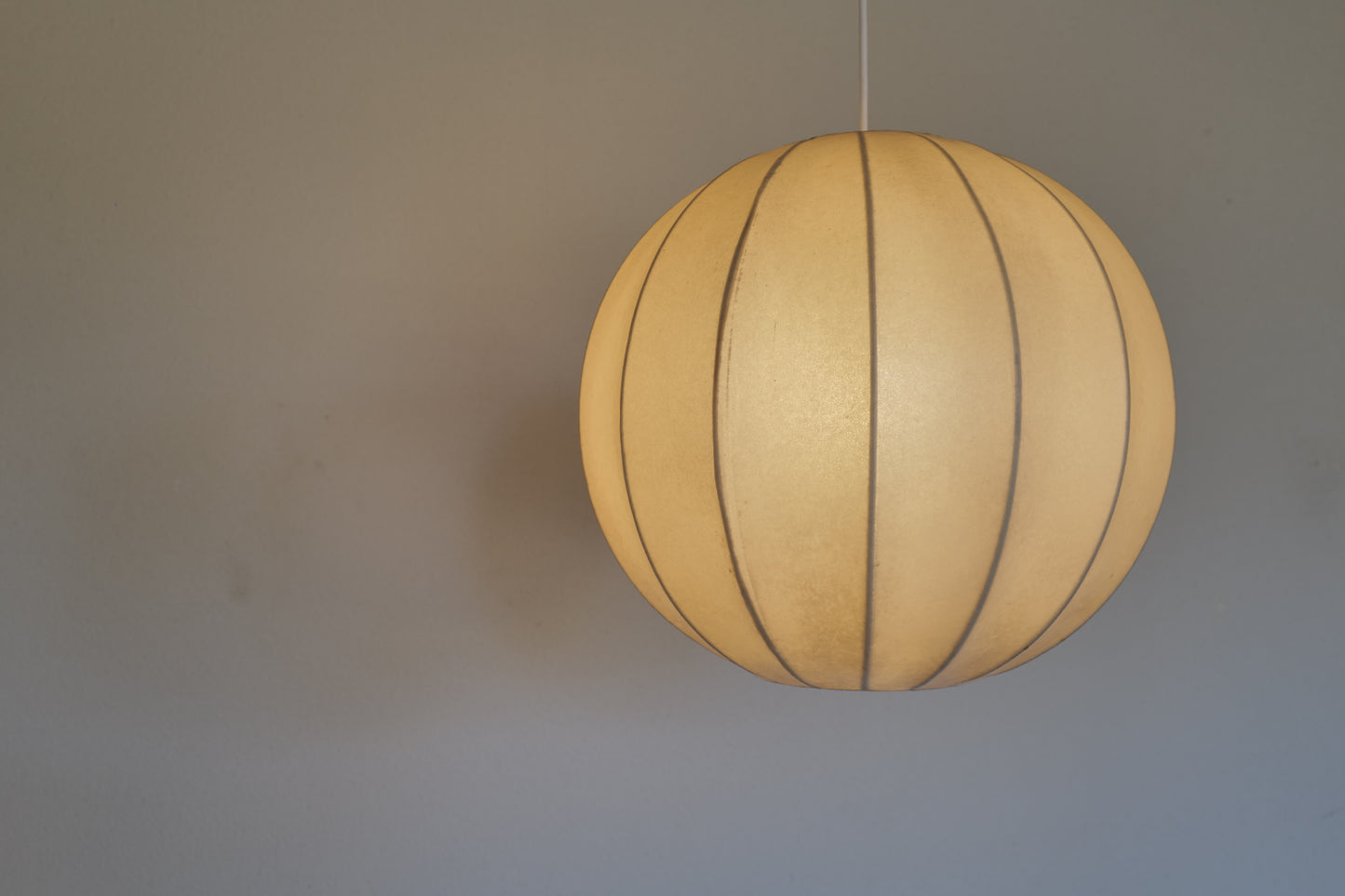 Cocoon floor lamp &  pendant lamp 1960s