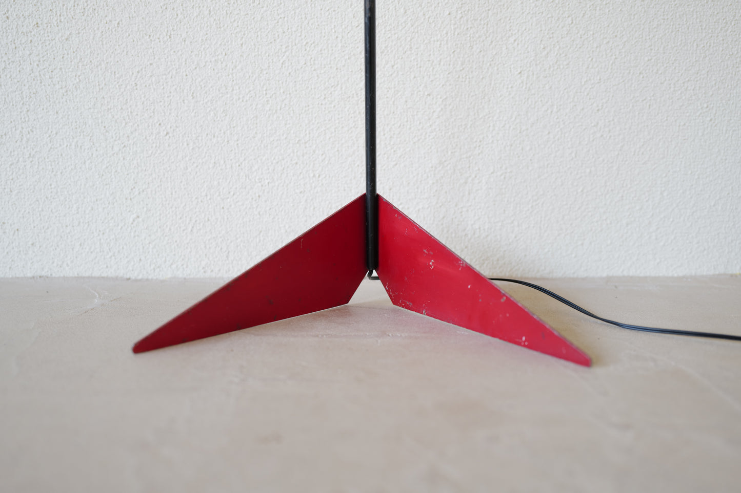 Red floor lamp by Svend Aage Holm-Sørensen Denmark 1950s