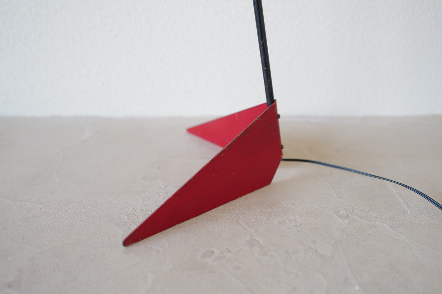 Red floor lamp by Svend Aage Holm-Sørensen Denmark 1950s