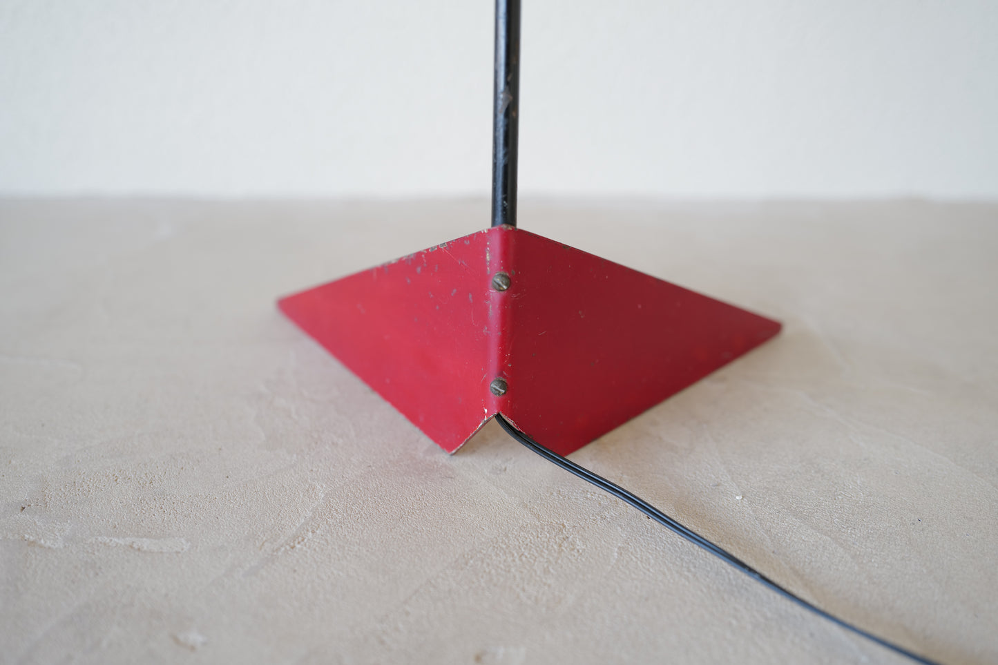 Red floor lamp by Svend Aage Holm-Sørensen Denmark 1950s