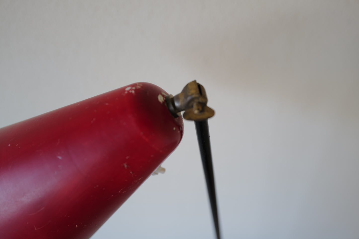 Red floor lamp by Svend Aage Holm-Sørensen Denmark 1950s