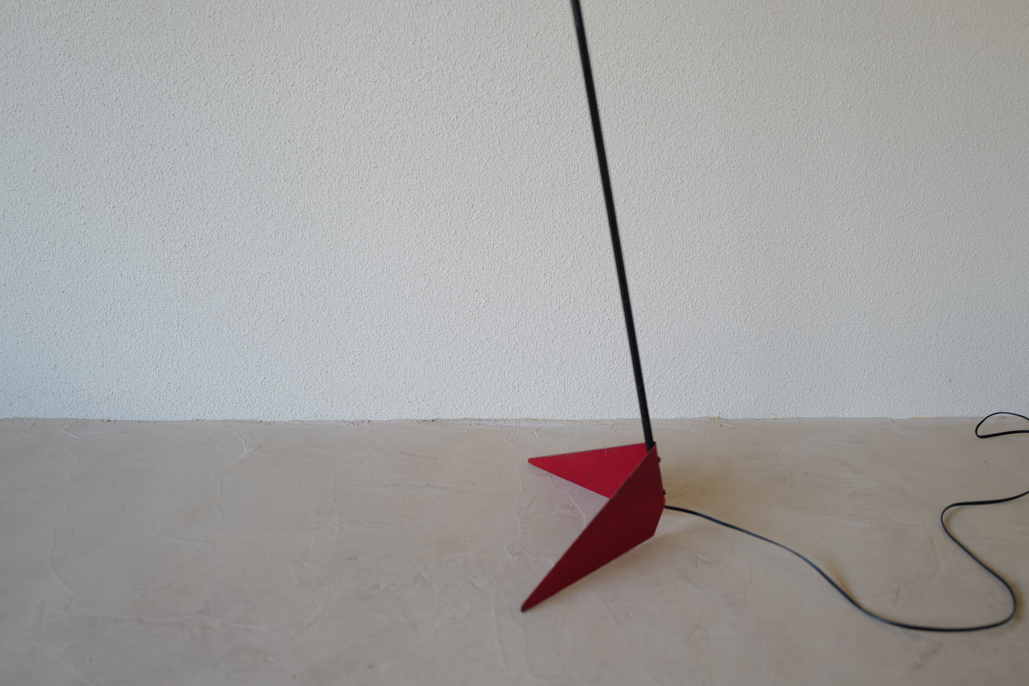 Red floor lamp by Svend Aage Holm-Sørensen Denmark 1950s