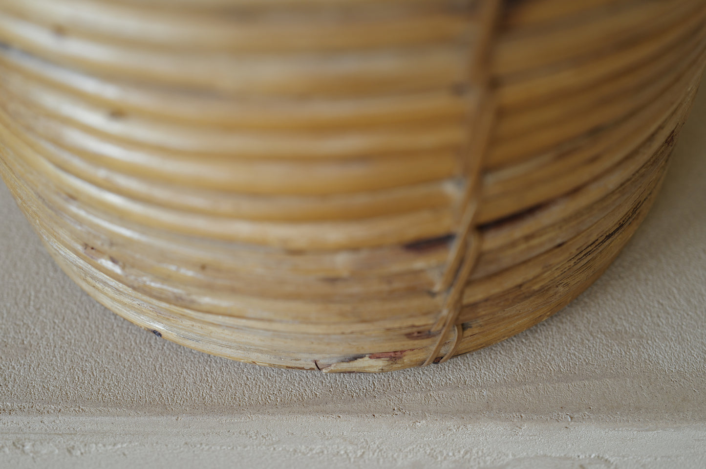 1960s Rattan and Brass Basket Style of Gabriella Crespi, Italy ①