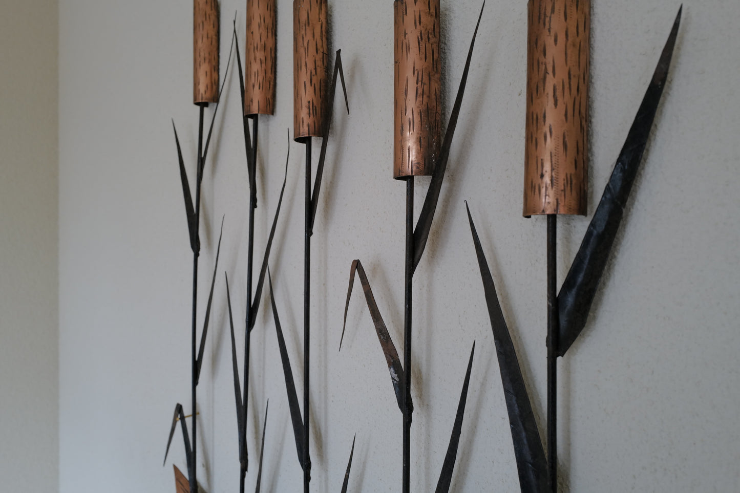 1960s Brass wall scuplture brutalist italy