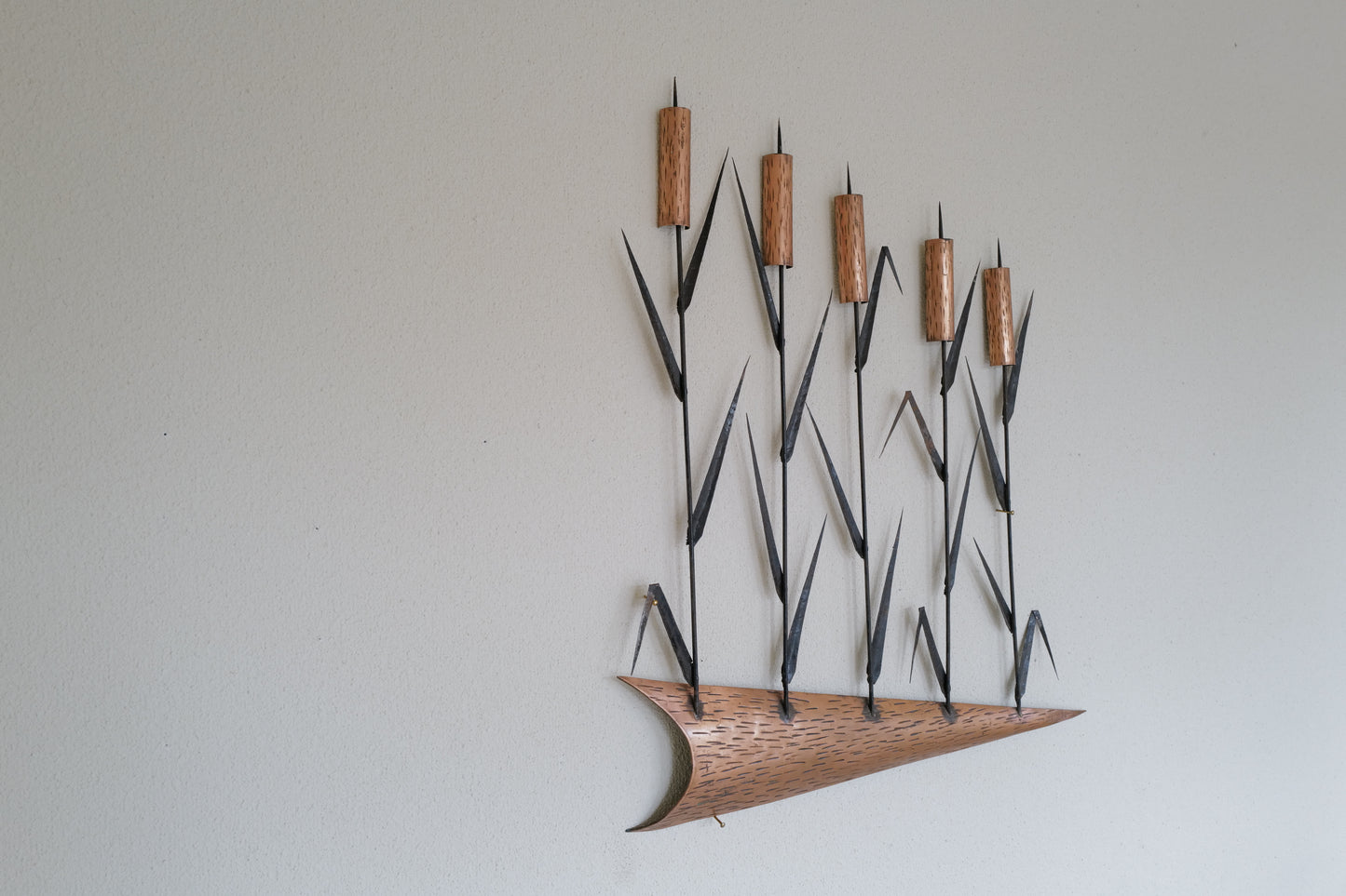 1960s Brass wall scuplture brutalist italy