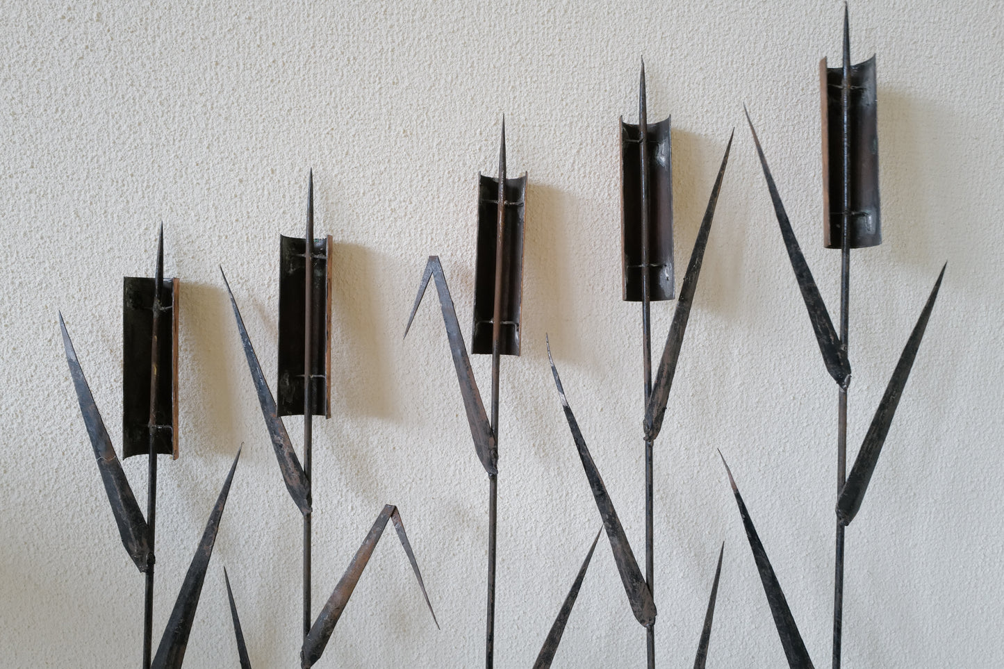 1960s Brass wall scuplture brutalist italy