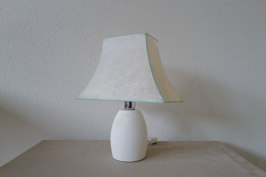 Ceramic base cocoon table lamp by Goldkant Germany 1960s ①