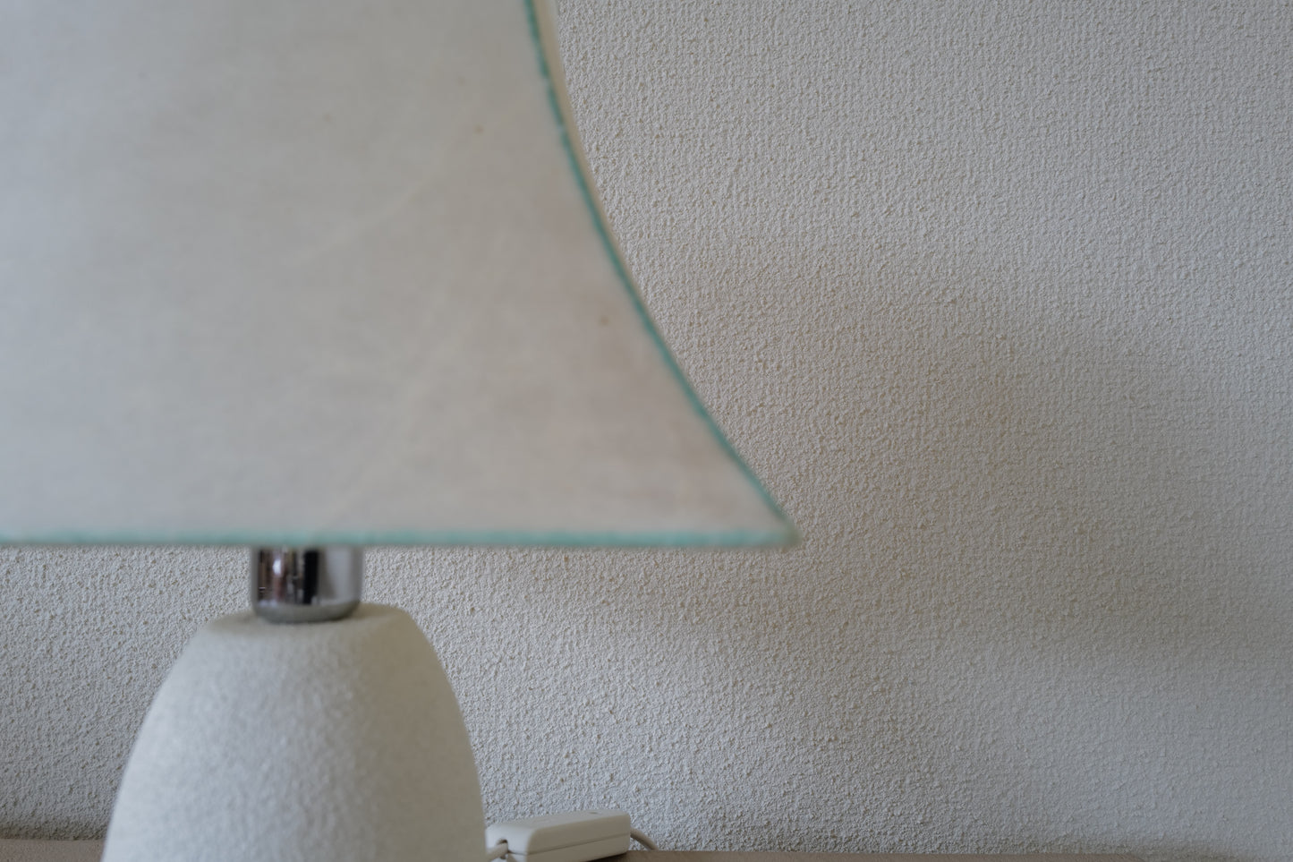 Ceramic base cocoon table lamp by Goldkant Germany 1960s ①