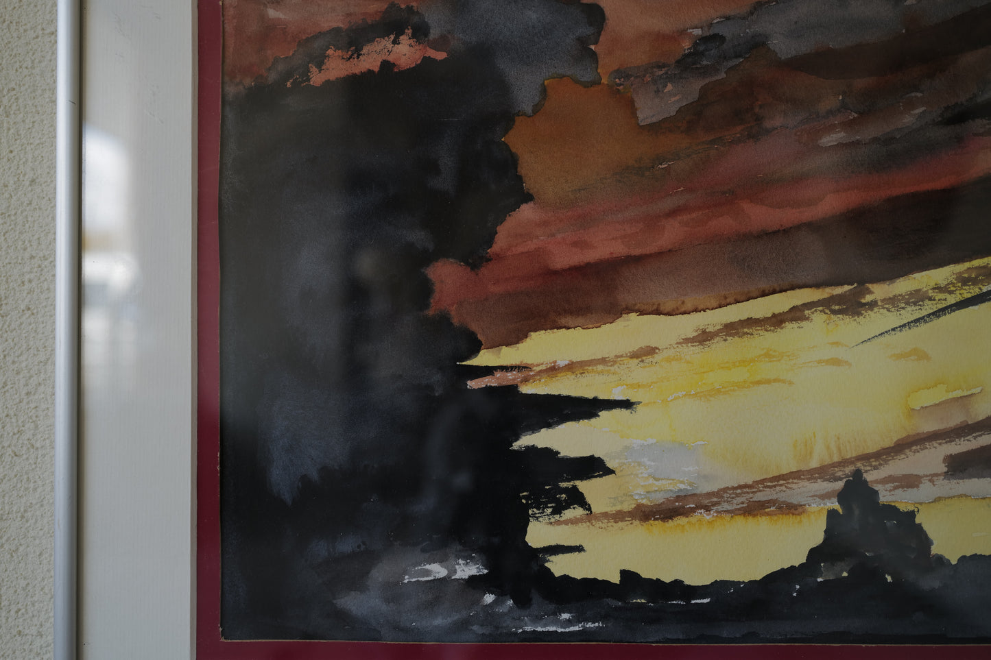 2set abstract painting 1970s
